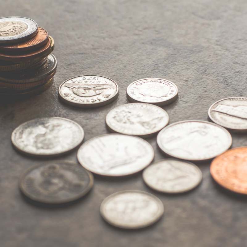 saved money on a table